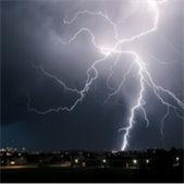 photo of night sky with lighting 