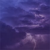 photo of storm clouds and lightning bolt