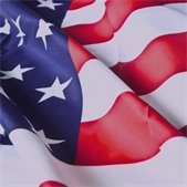 close up photo of US flag