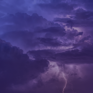 photo of gray blue skies with lightning