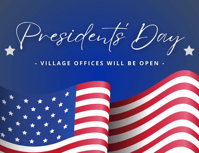 blue graphic with american flag 