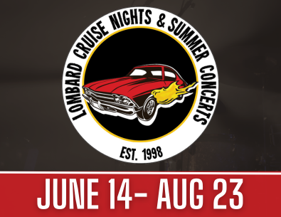 2025 Dates Cruise Nights Season logo and text 