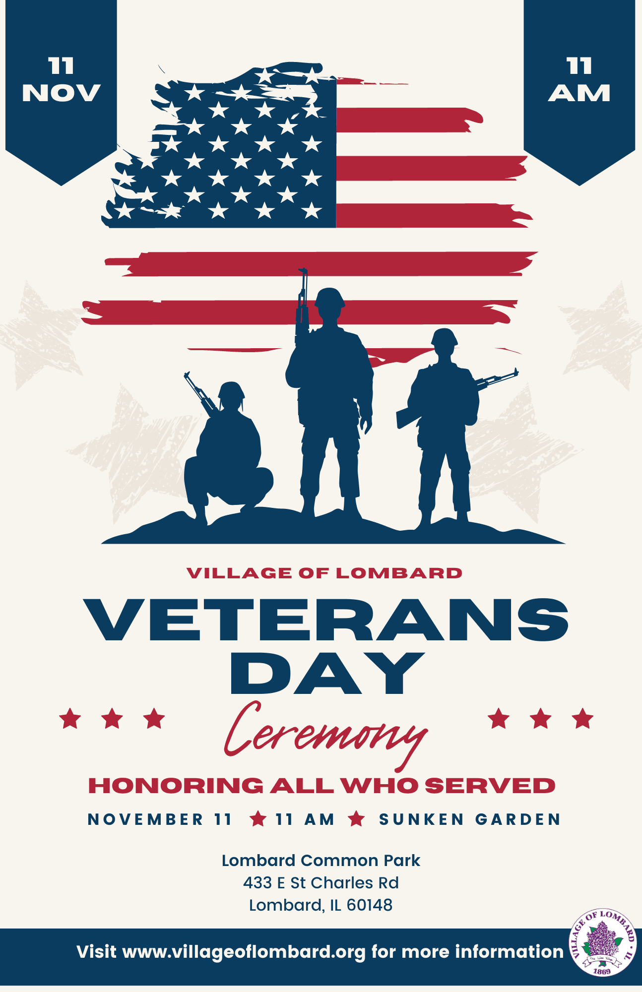 Veterans Day Ceremony Poster